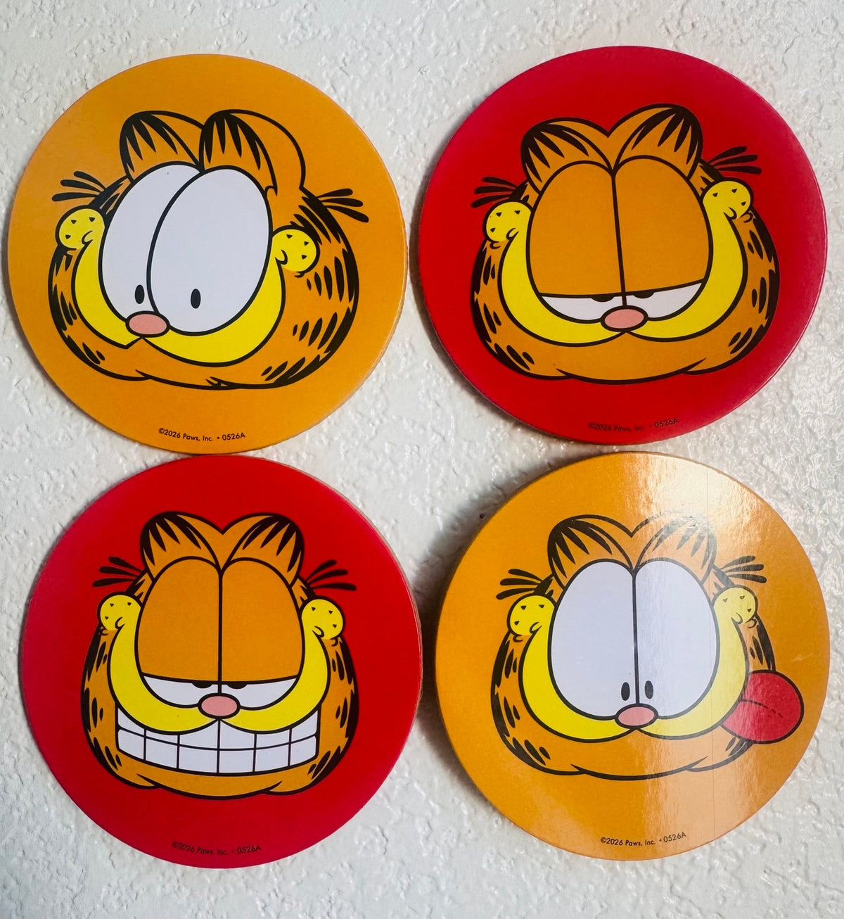 Garfield 4 pack coasters - Nickelodeon