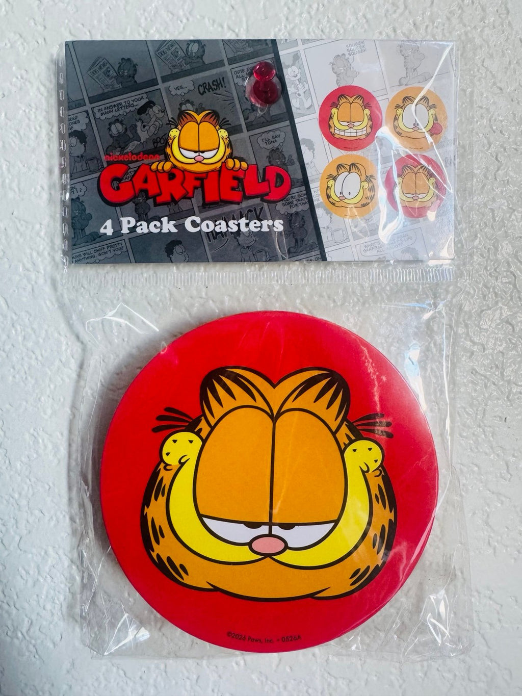 Garfield 4 pack coasters - Nickelodeon