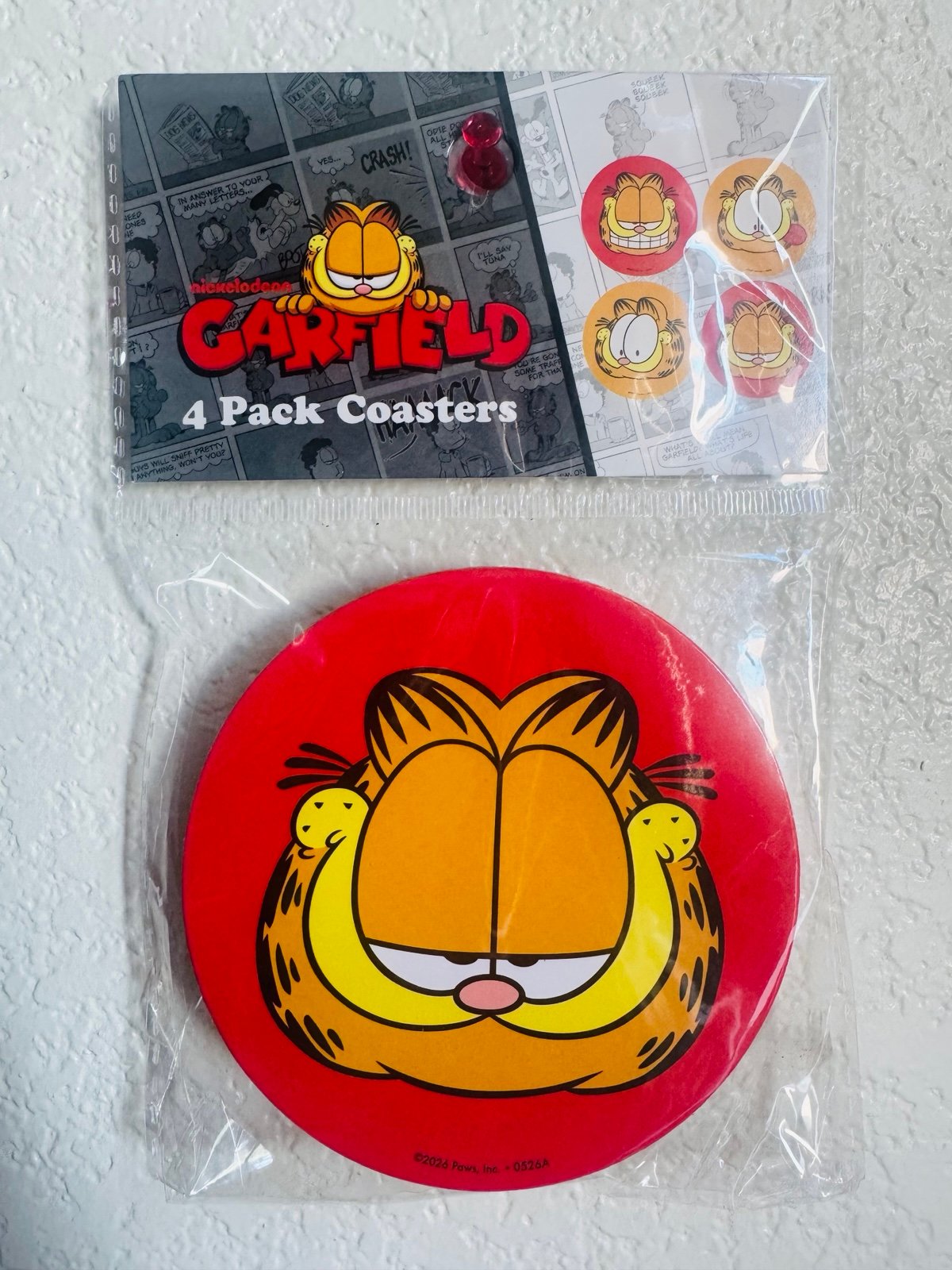 Garfield 4 pack coasters - Nickelodeon