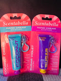 Scentabella Hand Cream with Keychain - Coconut Crème & Sugar Violet, SET OF 2!