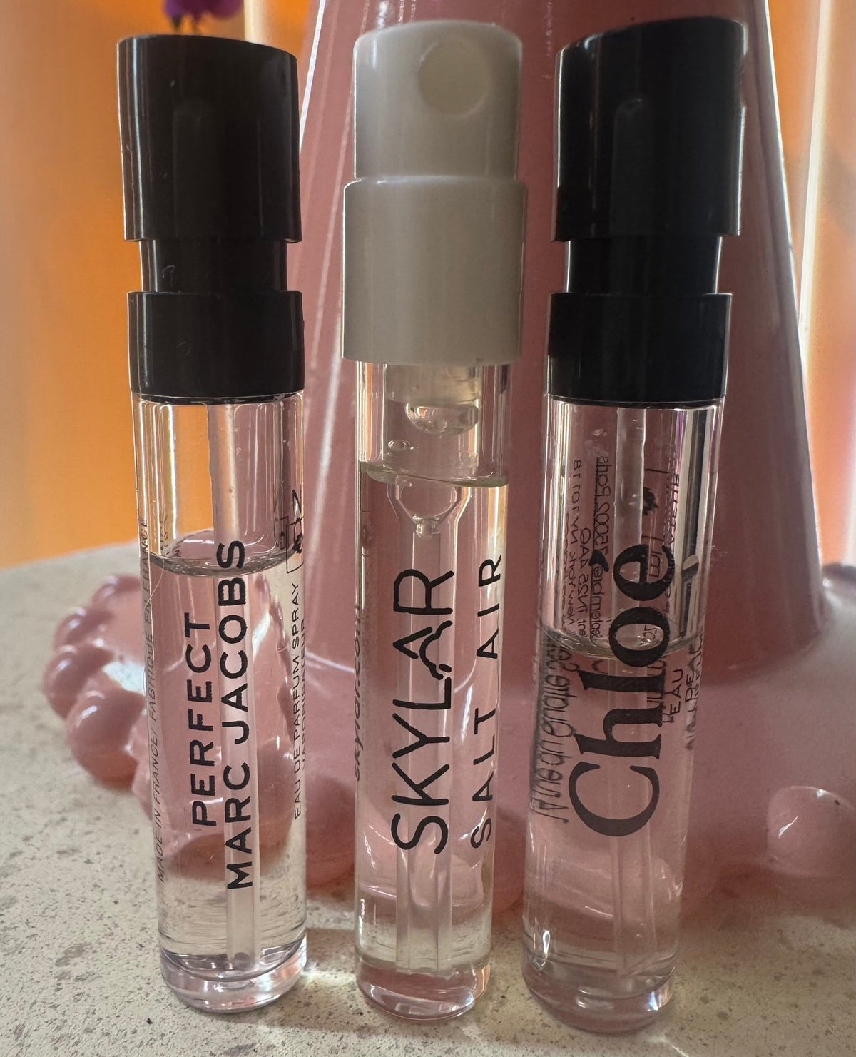 Decants (3), SKYLAR Salt Air, PERECT, CHLOE, Eau the Perfume. - MARC JACOBS