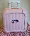 Pink Trolley Case cosmetic and toy Luggage with wheels