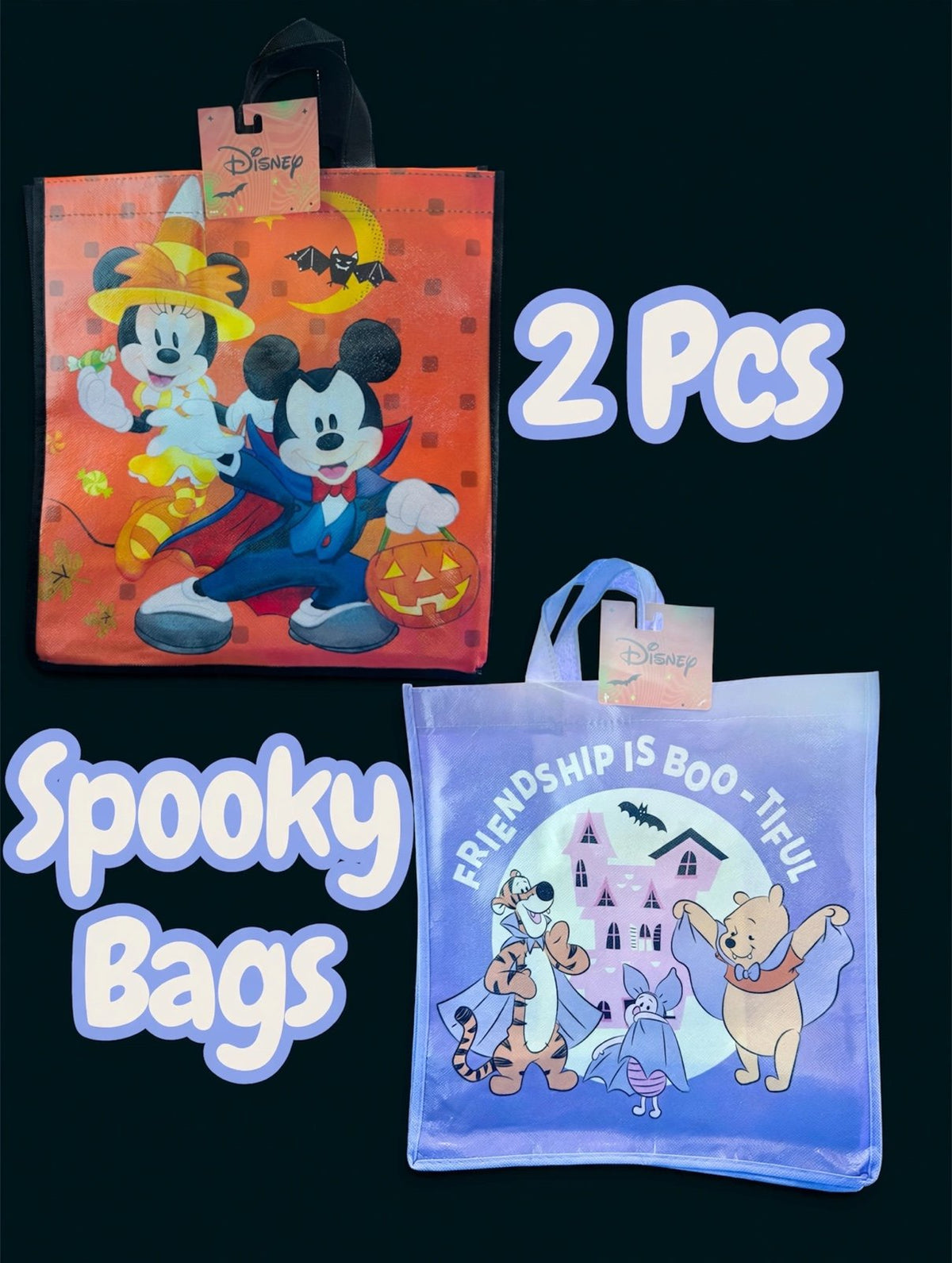 2 Pcs Spooky Halloween Tote bags - Disney