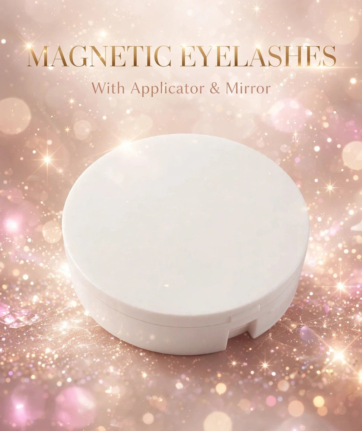 Reusable Magnetic Eyelashes with Applicator Tool and Mirror