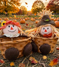 Fall scarecrow mini basket set of 2 for Autumn Decoration and Storage