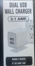 Dual USB Wall Charger 3.1 Amp Charge 2 Devices
