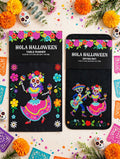 Halloween Dia de los Muertos table runner and drying mat set