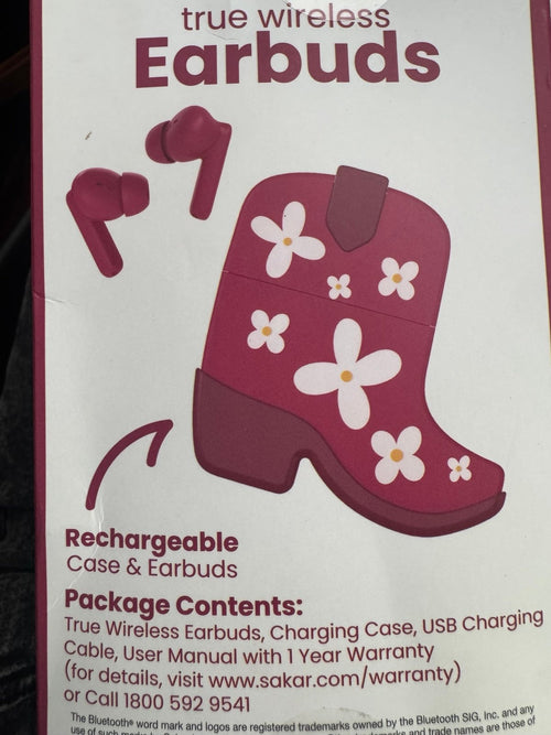 Bluetooth Rechargeable Earbuds with Case. - Vivitar
