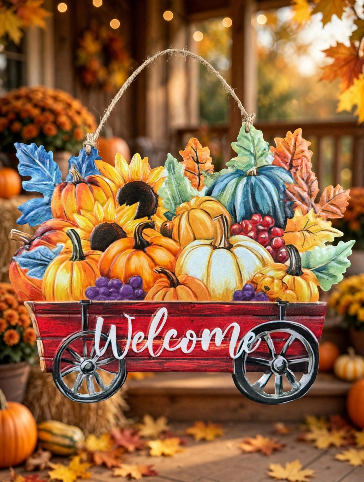 FALL metal Hanging WALL DECOR
