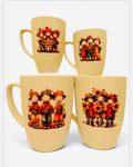 Set of 4 Harvest Scarecrow Mugs