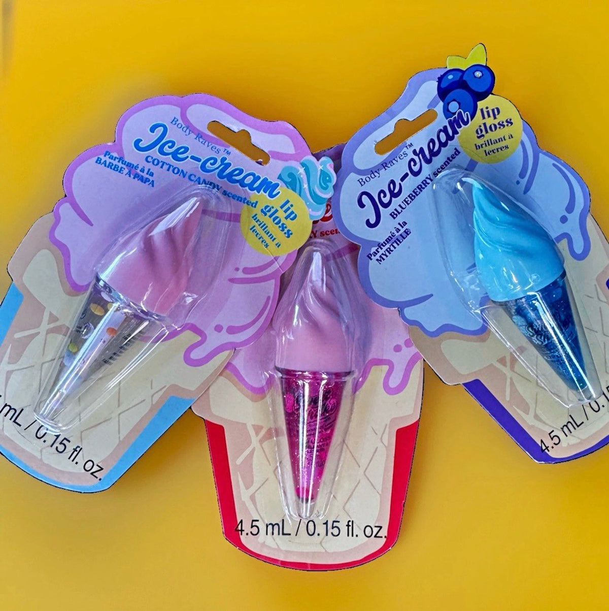 Body Raves Ice-cream lip Gloss Trio