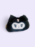 Kuromi Plush makeup Bag with zipper & handle