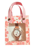 Rose Gold Mesh Strap Watch with Gift Bag - Minnie Mouse