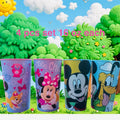 4 pc set 16 oz Mickey Minnie Pluto drinking glasses - Disney