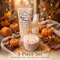 Amberglow Butter Pumpkin Hand & Body Lotion, Mist, and Scrub Set