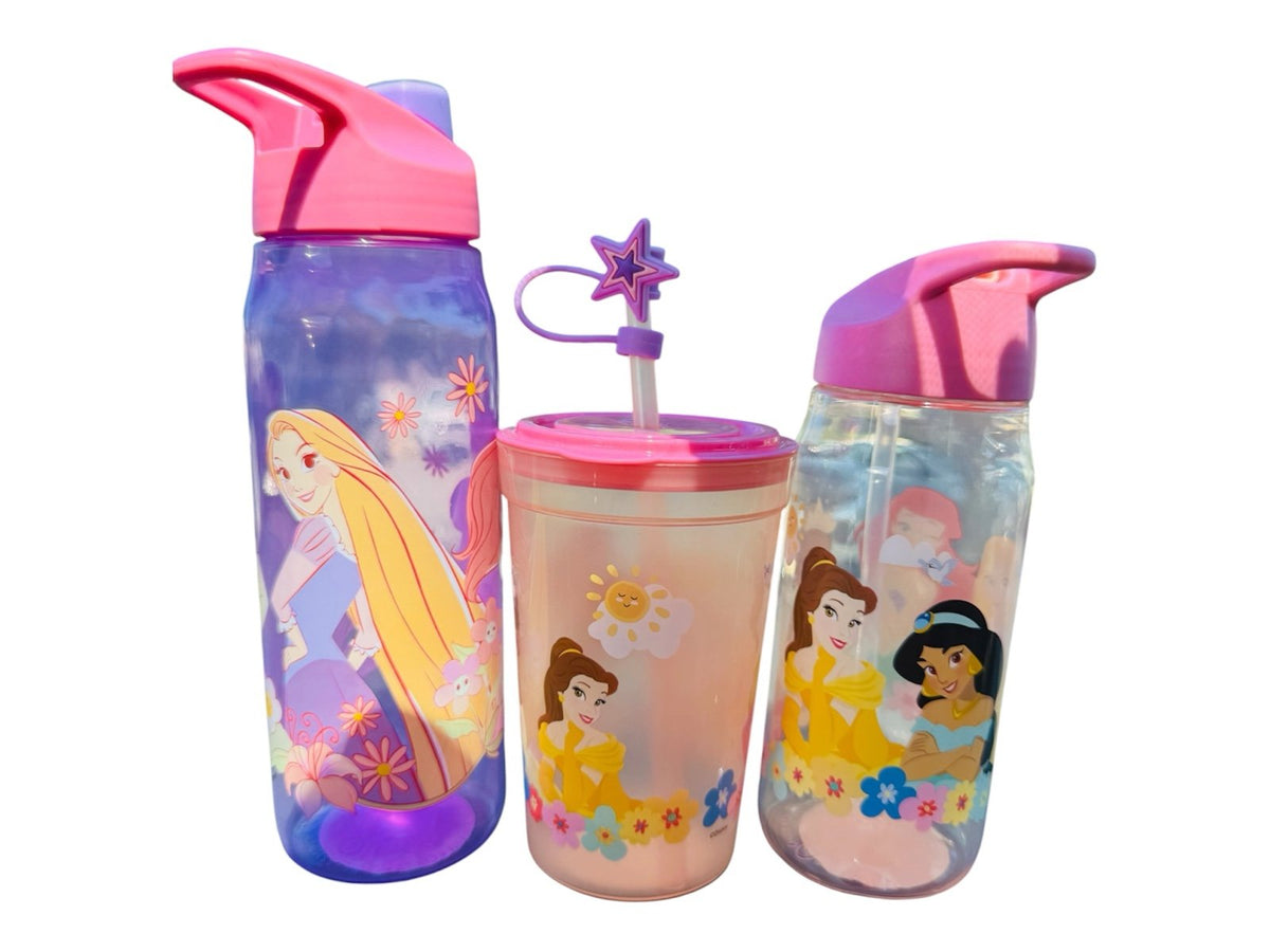 Disney Princess BPA FREE Water Bottles and Tumbler Set ZAK! Branded