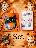 NASHIRA JEWELRY earrings plus Tote bag CUTE CAT design