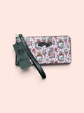 Pink Skull Floral Print Wallet - Ed Hardy