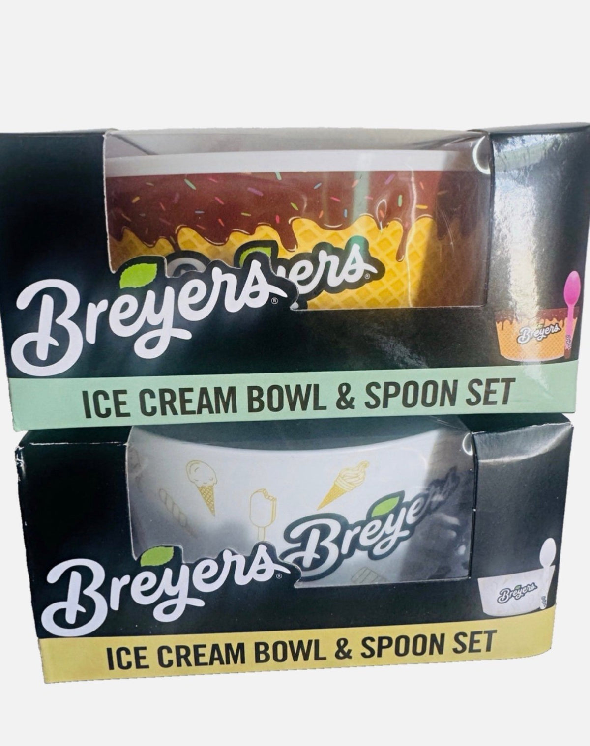 Breyers Ice Cream Bowl & Spoon Set - Breyer