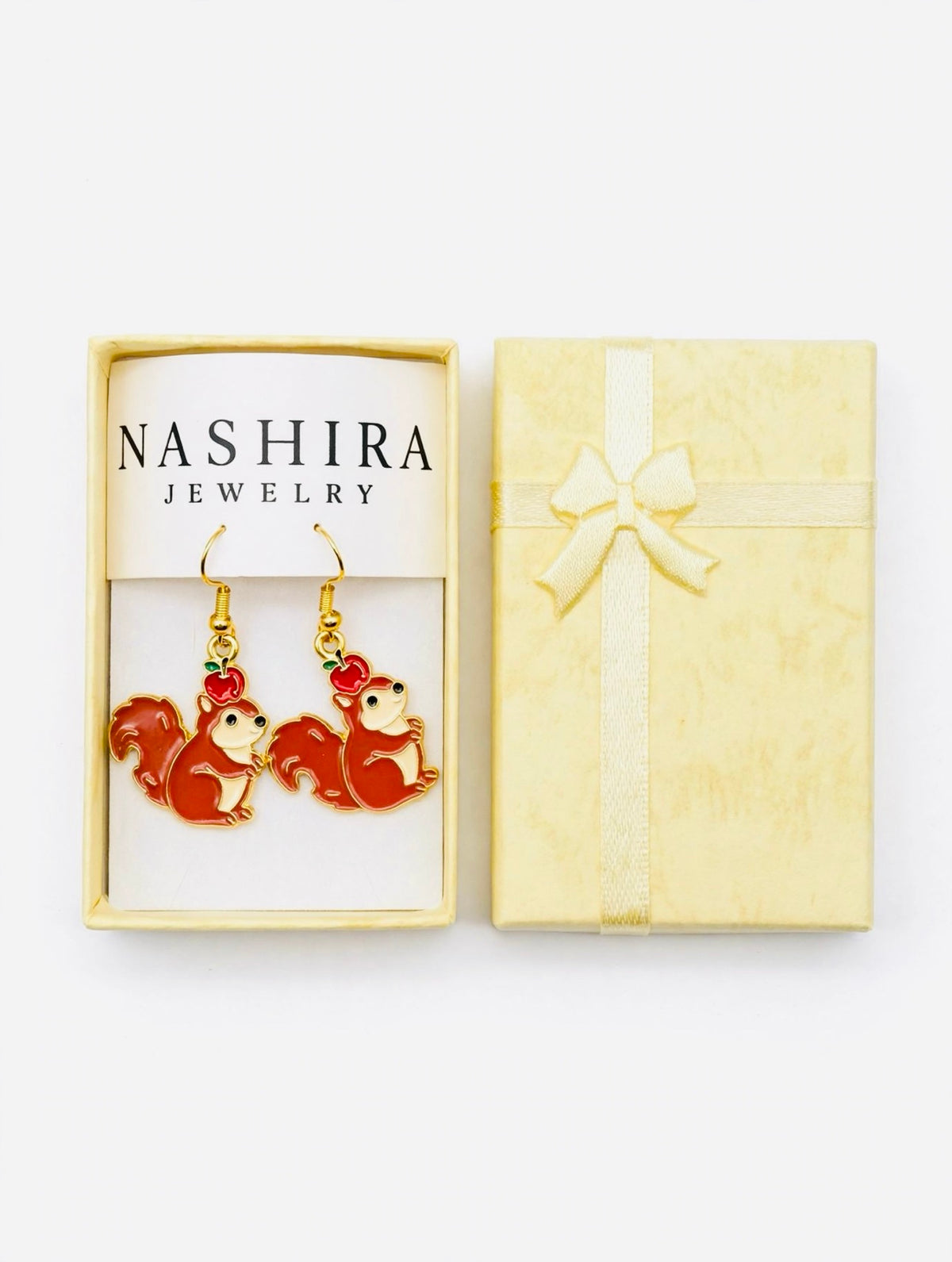 NASHIRA JEWELRY Squirrel Dangle Earrings with gift box